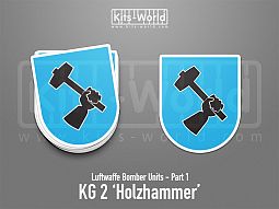 Kitsworld SAV Sticker - Luftwaffe Bomber Units - KG 2 'Holzhammer' 